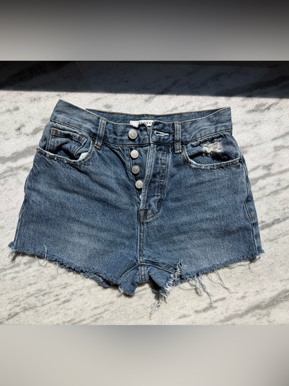 PacSun Women's High-Rise Distressed Denim Shorts